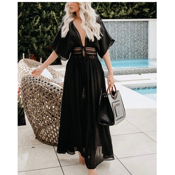 Sexy Open Front Kimono Cardigan - Picture 3 of 7